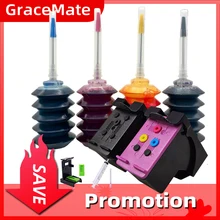 GraceMate 304XL Refillable CISS Ink Cartridge for HP 304 304xl Deskjet 2620 2630 2632 Envy 5030 5020 5032 3720 3730 5010 Printer
