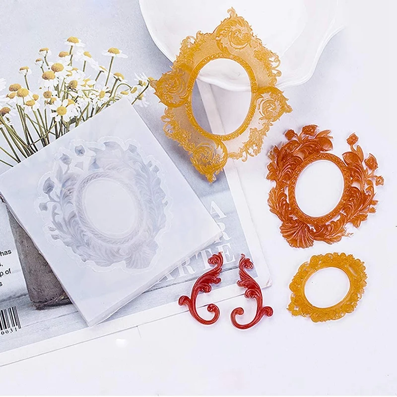 6 шт Ретро фоторамка формы силиконовые для эпоксидной смолы литья DIY ремесло