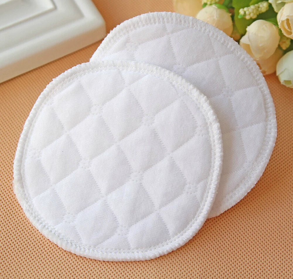 Almohadillas suaves absorbentes lavables para lactancia de beb&eacute;, accesorio reutilizable para dar el pecho, 12 Uds.-2