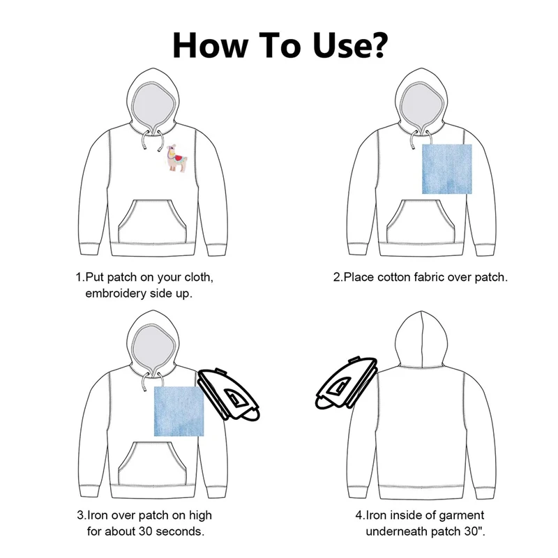 12 шт. Симпатичные нашивки с вышивкой альпака Пришивные наклейки украшение своими