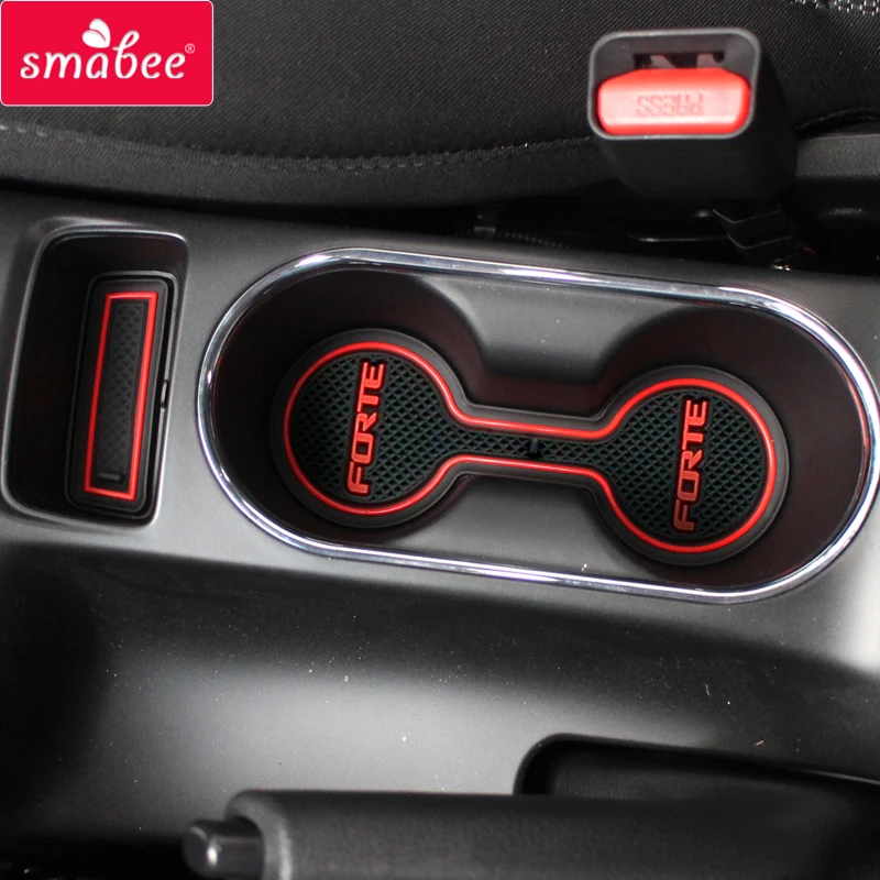 Для KIA Forte 2013 ~ 2018 Противоскользящий слот для ворот коврик чашки YD K3 Cerato