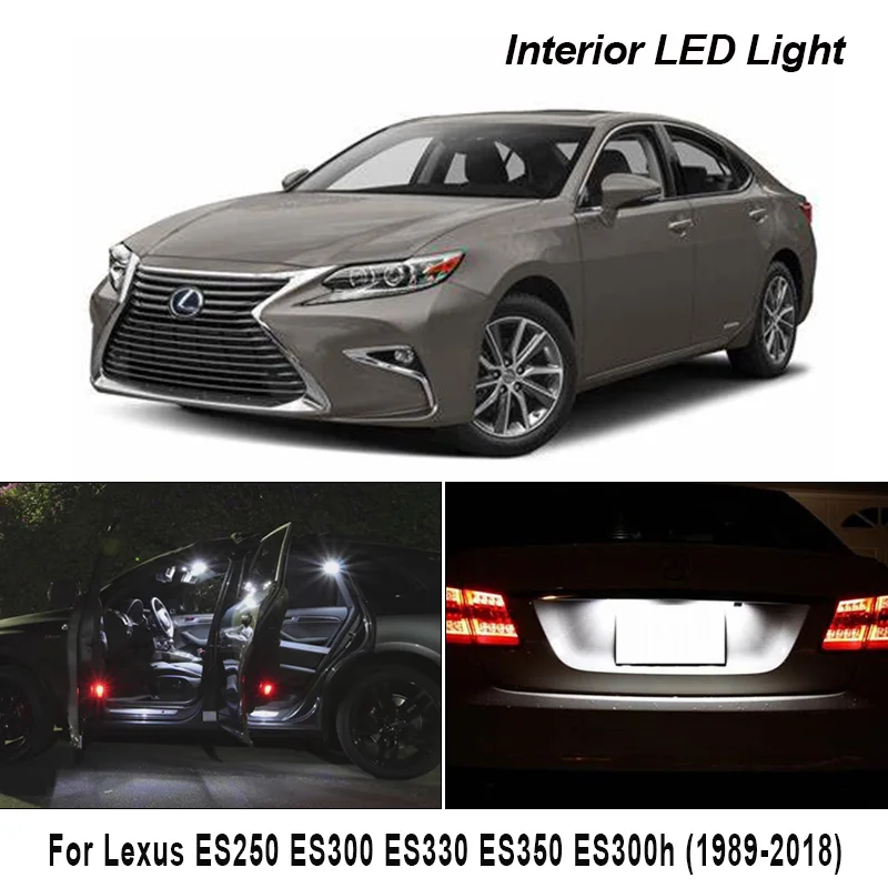 

Canbus For Lexus ES 250 300 330 350 300h ES250 ES300 ES330 ES350 ES300h 1989-2018 Auto LED Interior Light Accessories