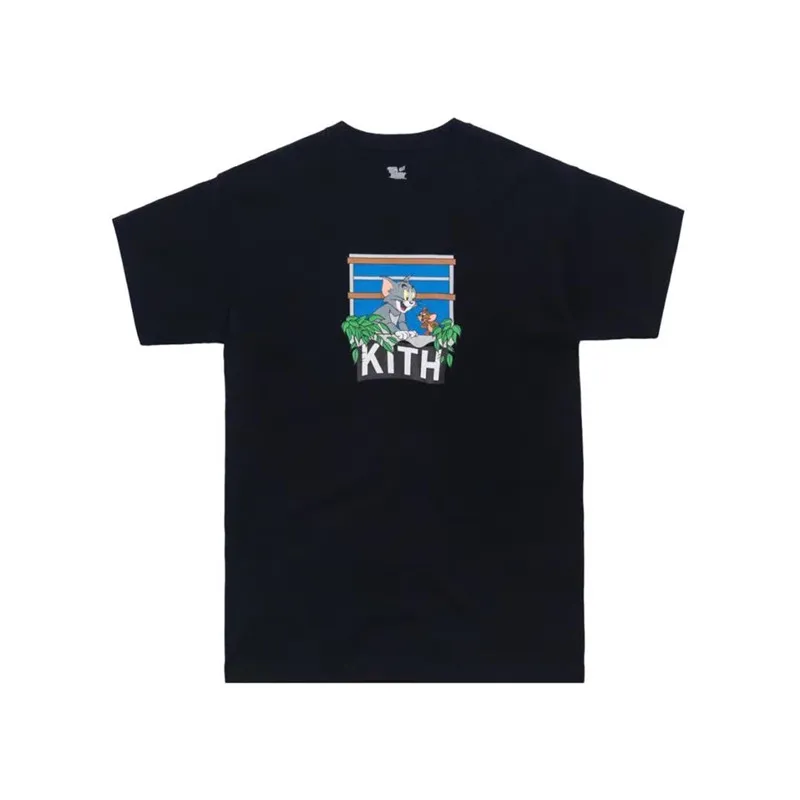 Kith футболка 2019SS Новые мужские и женские Футболки Tom Jerry лучшее качество хлопок Повседневная футболка Kith Astor модная уличная футболка