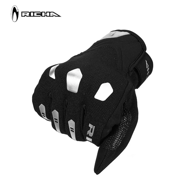 Мотоциклетные Перчатки RICHA для мужчин и женщин сетчатые дышащие с защитой от
