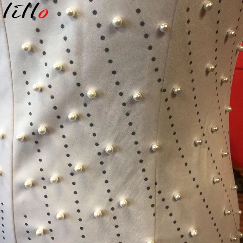 

Women Dress Summer Sleeveless Off Shoulder Beads Sequins Elegant Celebrity Evening Party Dress Sexy Vintage