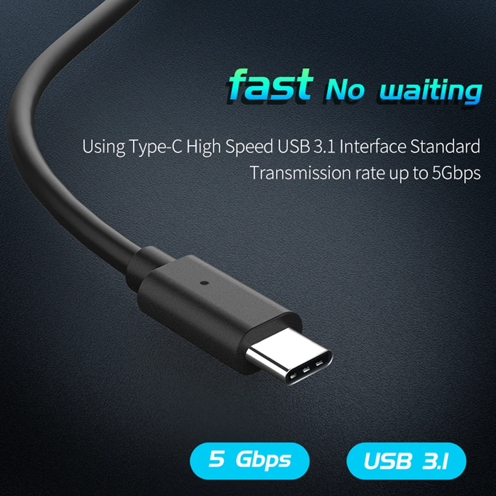 

Zomy Type-c USB 3.1 3.0 Interface Standard Transmission 5Gbps Cable USB-C High Speed Gen1 Double Head Data Transfer Solid State