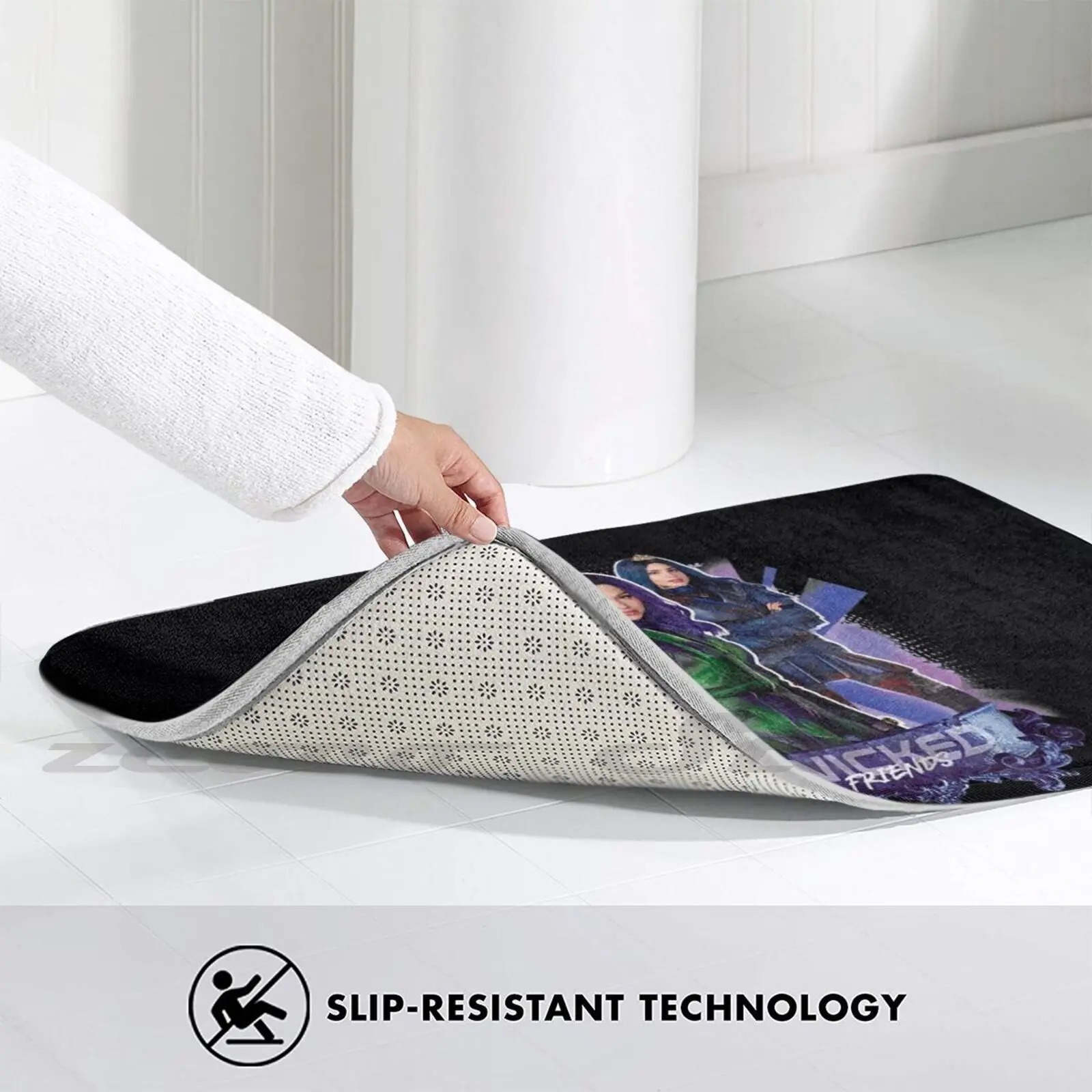 Мягкий Нескользящий Коврик с изображением Мальи Эви плохих друзей 3 дюйма | Дом и