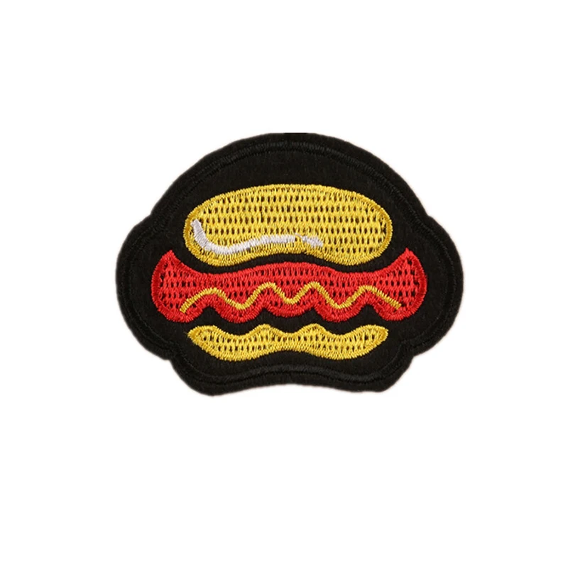 10 шт./компл. тканевые нашивки с вышивкой фри мороженое еда в форме термальные