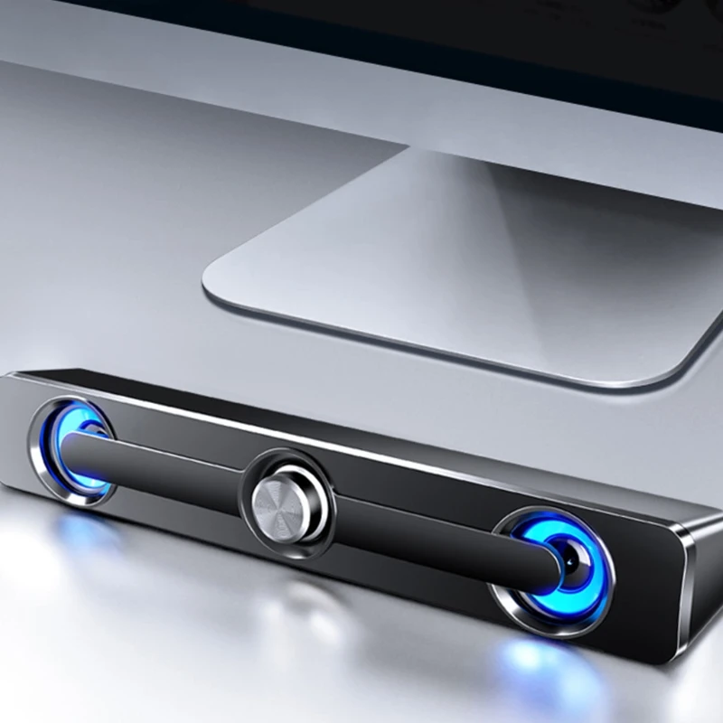 SADA V-111 компьютерная Колонка USB Проводная мощная панель стерео сабвуфер басовый