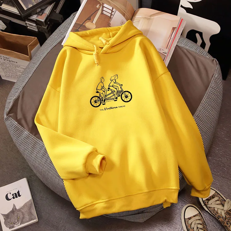 2020 осенне зимняя Толстовка для женщин повседневный комплект с рисунком