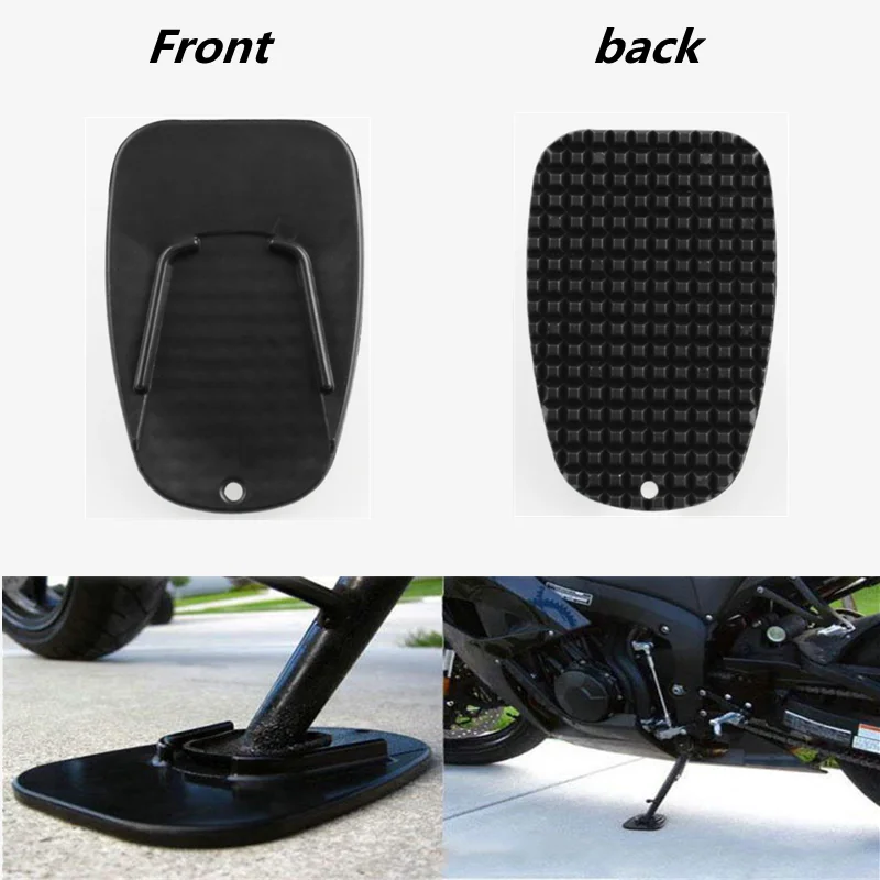 

Universal Motorcycle Bike Plastic Kickstand Pad Plate Base Bike Side Stand Grip Support Foot Pad Base