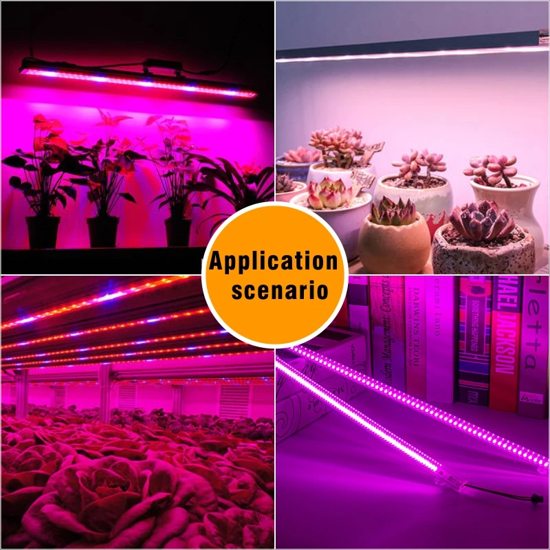 

Grow Phyto Bar Lamp 220V Full Spectrum LED Tube Light for Plants High Luminous Efficiency for Grow Tent Greenhouses Flowers Seed