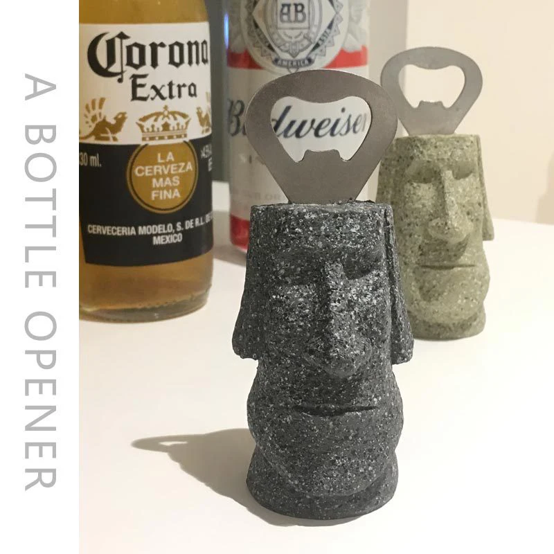 Фото Каменные статуи Moai, статуя на пасхальном острове, статуя монолита, украшение моай Bottel, настольные украшения, домашний декор GY47 №3