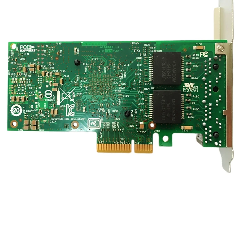 new intel i350 t4 pcie gigabit four port server network card original nhi350am4 chip free global shipping