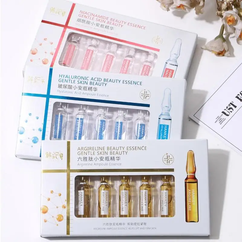 7*2 мл Niacinamide отбеливающая лицевая сыворотка ампула увлажняющая против морщин