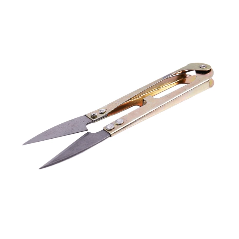 Золотой Тон Ручка Леска крест иглы Пряжи Ножницы Резак серый | Канцтовары для