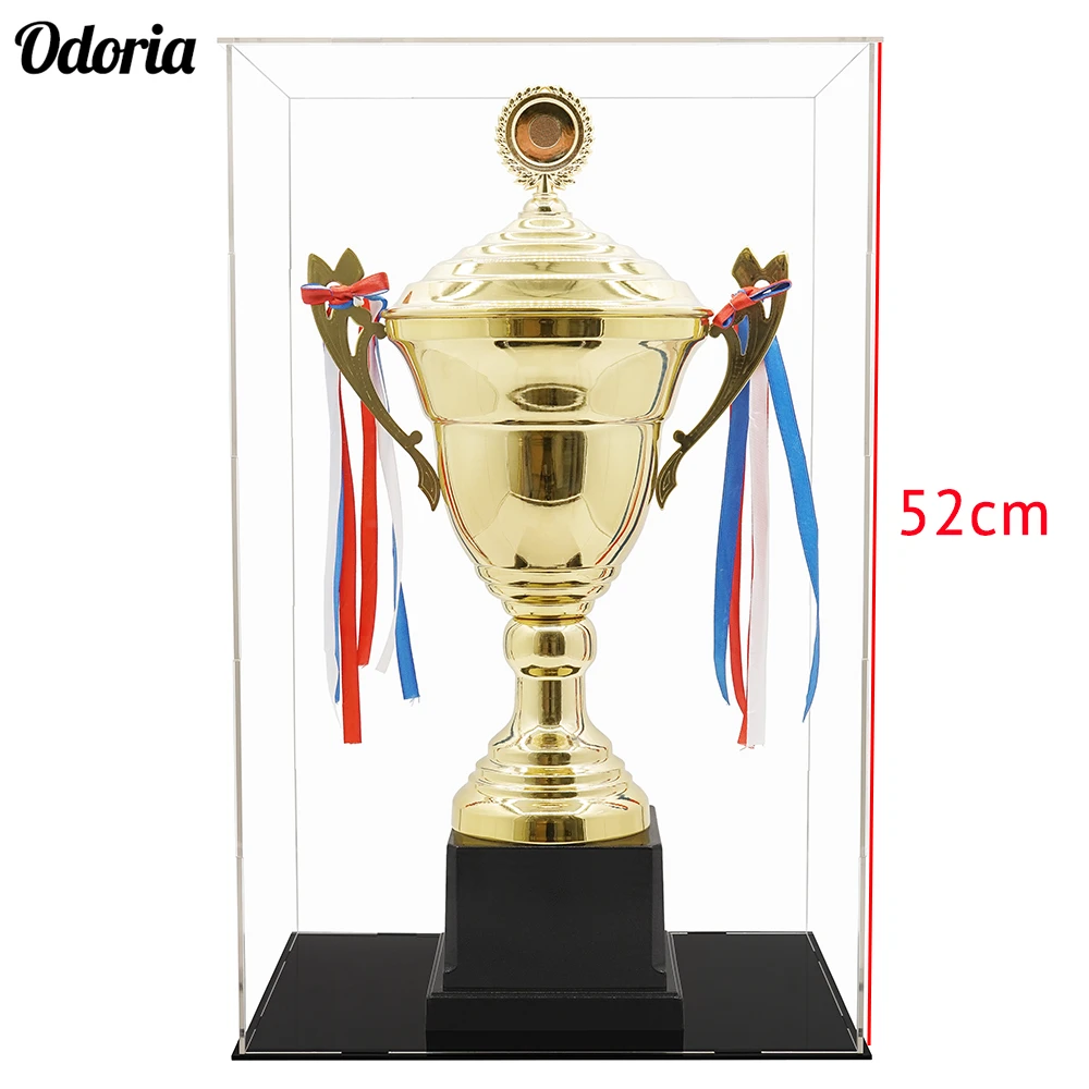 

Большой акриловый чехол Odoria 32x24x52 см, прозрачная коробка из плексигласа, пылезащитный шкаф, 1/4 дюйма, 45 см, экшн-фигурка, модель, кукла, коллекционные предметы