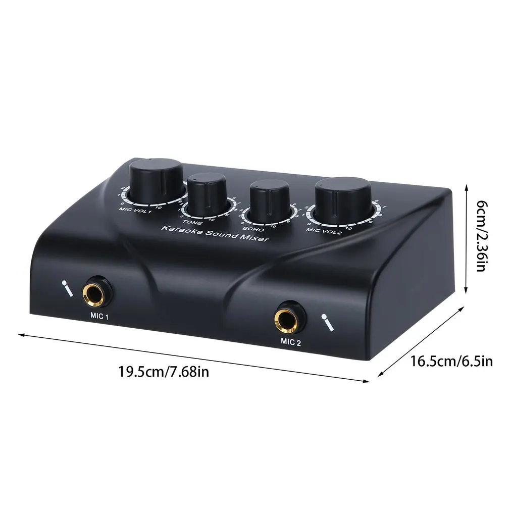 

Karaoke Sound Mixer Professional Audio System Portable Mini Digital Audio Sound Karaoke Machine Echo Mixer System Drop Shipping