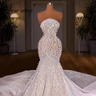 Свадебное платье, свадебное платье, индивидуальный пошив, Дубайский арабский бисер, кружевное платье невесты, 2021