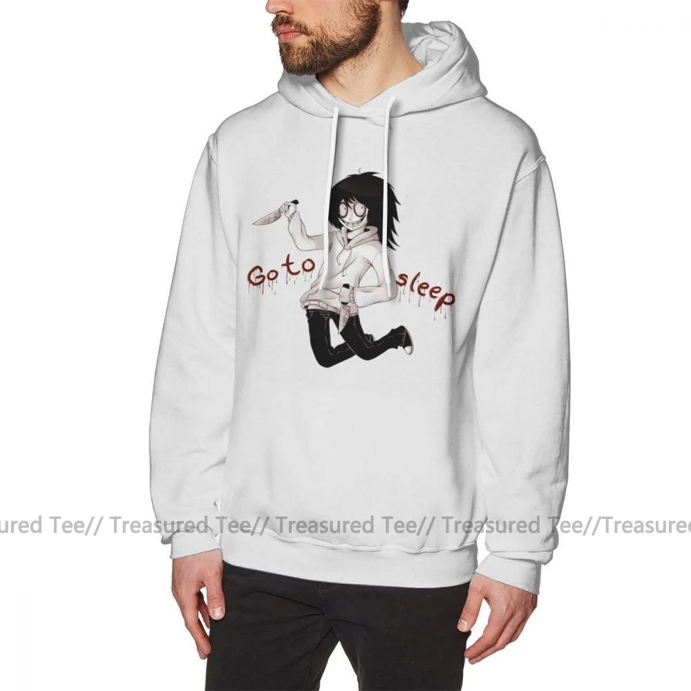 Jeff The Killer худи Jeff The худи с Killer XXL синий пуловер худи свободные длинные зимние хлопковые красивые мужские толстовки - Цвет: White