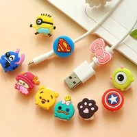 125pcs carton cute mobile phone data cable protective cover data line protector case winder cover mobile phone accessories
