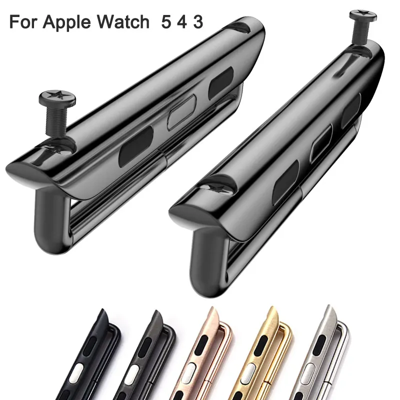 Соединитель для ремешка Apple Watch series 5 4 3 2 44 мм 40 iwatch band 42 38 аксессуары Бесплатный