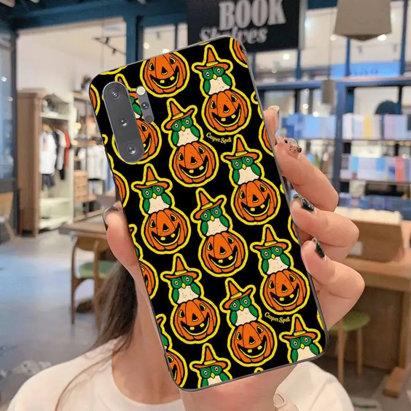 Чехол для телефона YJZFDYRM в стиле ретро на Хэллоуин тыква ведьма кошка Сова Samsung Note 7