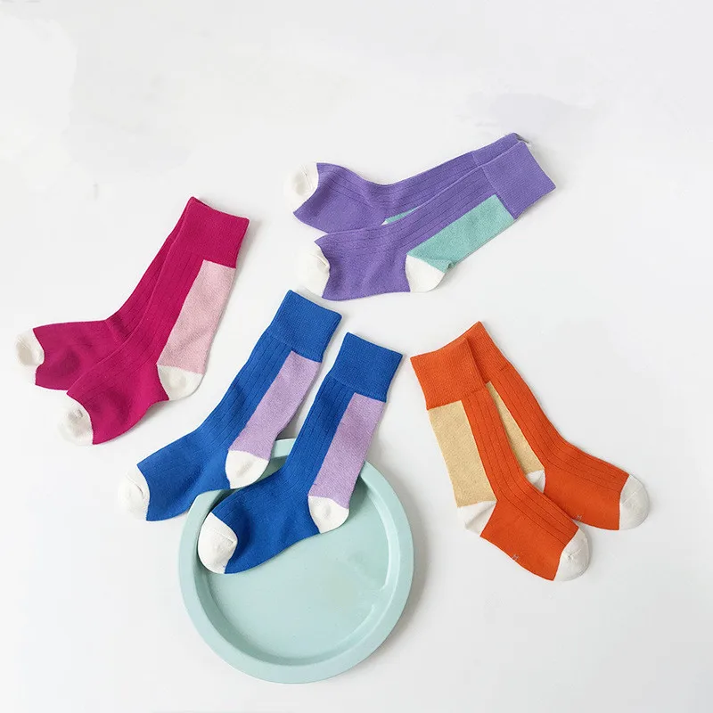 

Children Socks Boys Girls Personality All-match Baby Socks Toddler Girl Knee High Socks Autumn Winter Cotton Socks for Kids 1-8Y