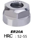 ER20A-HRC52-55 UCHEER, 1 шт., HRC52-55, высокая точность, ER гайка, шпиндель, фиксатор, фиксирующий наконечник, динамическая балансировка, фрезерный станок с ЧПУ, аксессуары для гравировки - Длина режущей кромки: ER20A-HRC52-55