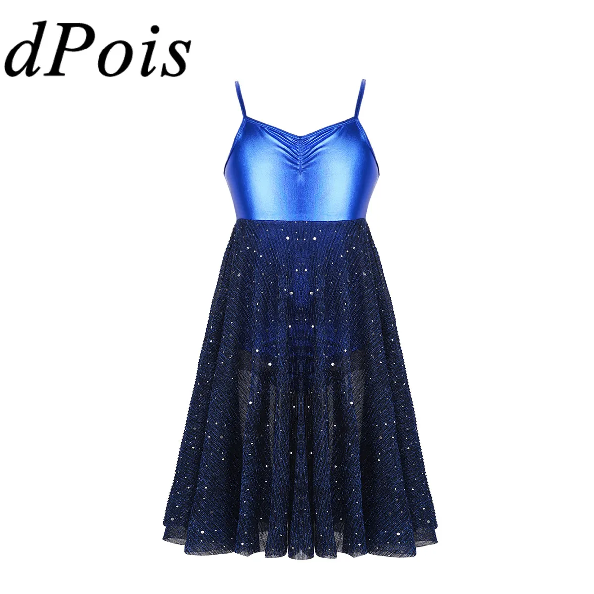 Детское блестящее Сетчатое балетное платье пачка с блестками для девочек