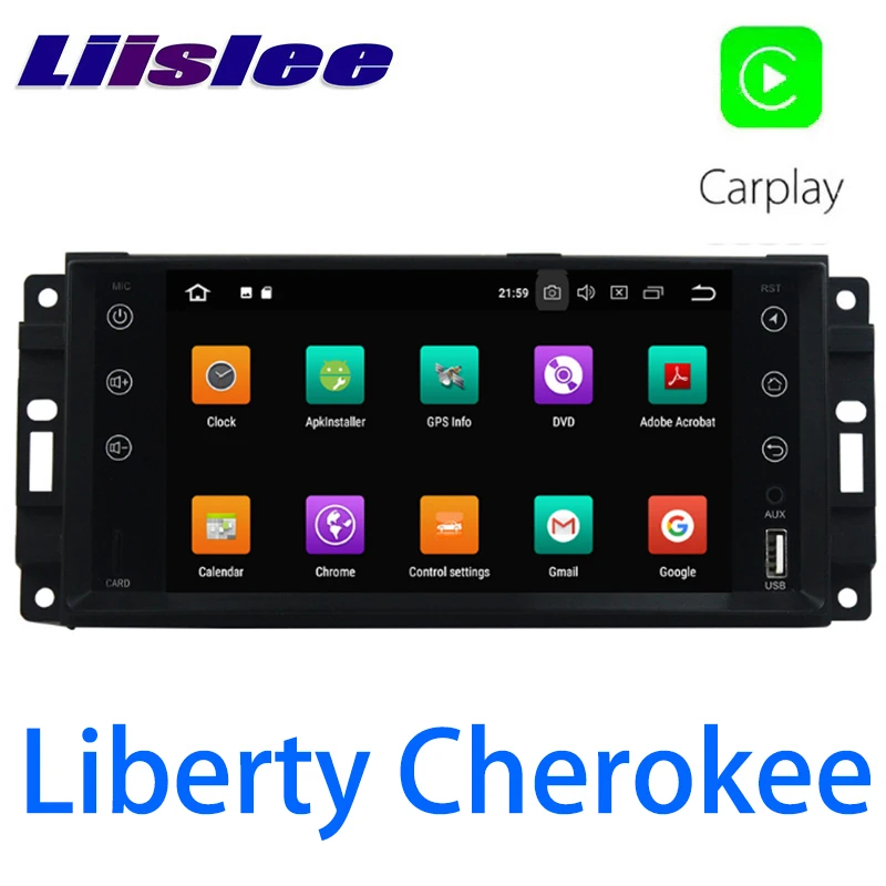 LiisLee Автомобильный мультимедийный GPS Hi Fi аудио Радио стерео для Jeep Liberty Cherokee KK 2008 ~