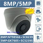 85MP 4K Встроенный микрофон IP потолочная купольная камера Крытая NT98566 + SC8239 3840*2160 H.265 Onvif с низким освещением распознавание лица P2P