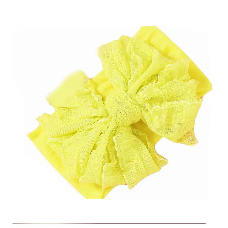 Повязка для волос с бантом маленьких детей эластичная лента тюрбан милые повязки
