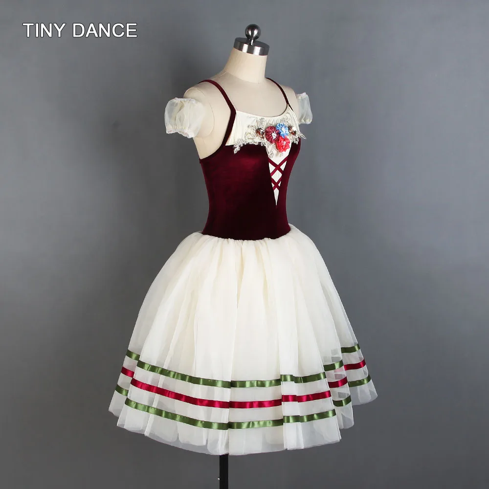 Бархатный лиф для балета танцевальная пачка девочек и женщин романтичная