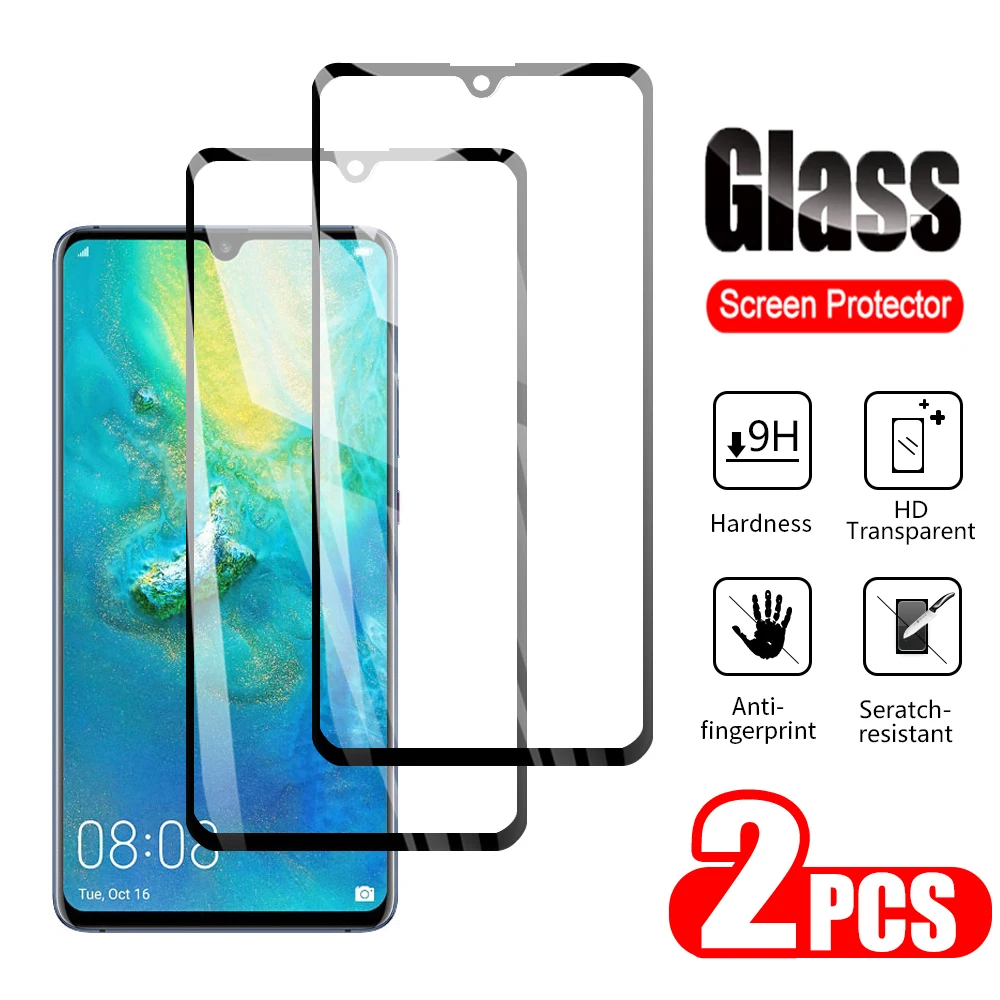 2 шт. 9H закаленное стекло для Huawei Mate 20 Lite полное клеевое защитное 10 pro mate2|Защитные