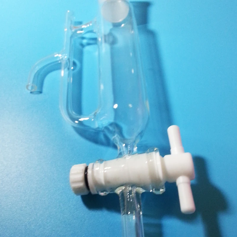 24/40 Lab Medical Glass Essential Oil Water Distillation Bottle Tube Receiver Separator Distiller with PTEF Stopcock | Красота и