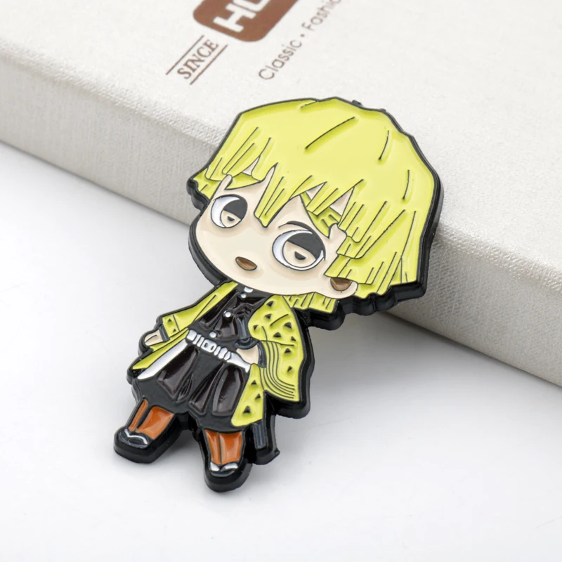 

Demon Slayer kimetsu no yaiba Enamel Pin Clothes Shirt Jeans Brooch Badge Charm Pins Metal Brooches for Women Men