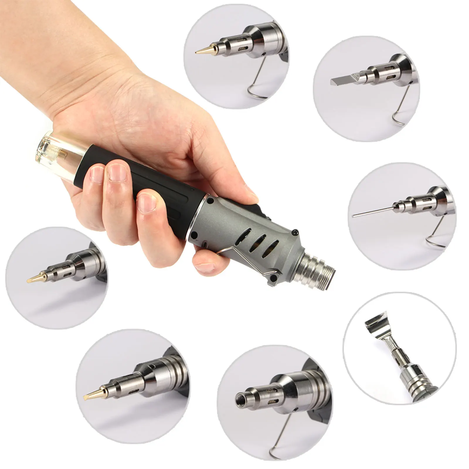 

10 In 1 Self-Ignition Wireless Gas Soldering Iron Cordless Welding Torch Kit Ignition Butane Gas Burner Tool For Solde Torch Pen