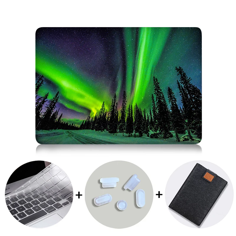 MB15 Чехол MTT для Macbook Pro retina 13 15 с сенсорной панелью, Жесткий Чехол для mac book Air 11, новинка 13,3, 12 дюймов, чехол для ноутбука с пейзажным принтом - Цвет: MB15
