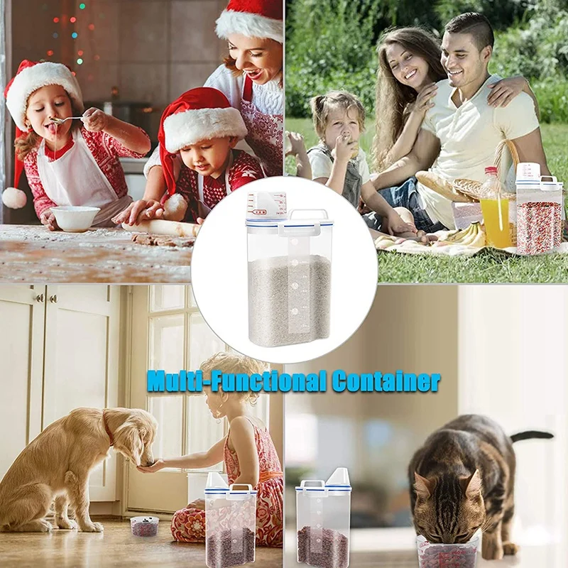 Емкость для хранения риса-герметичный контейнер сухой пищи пластиковый