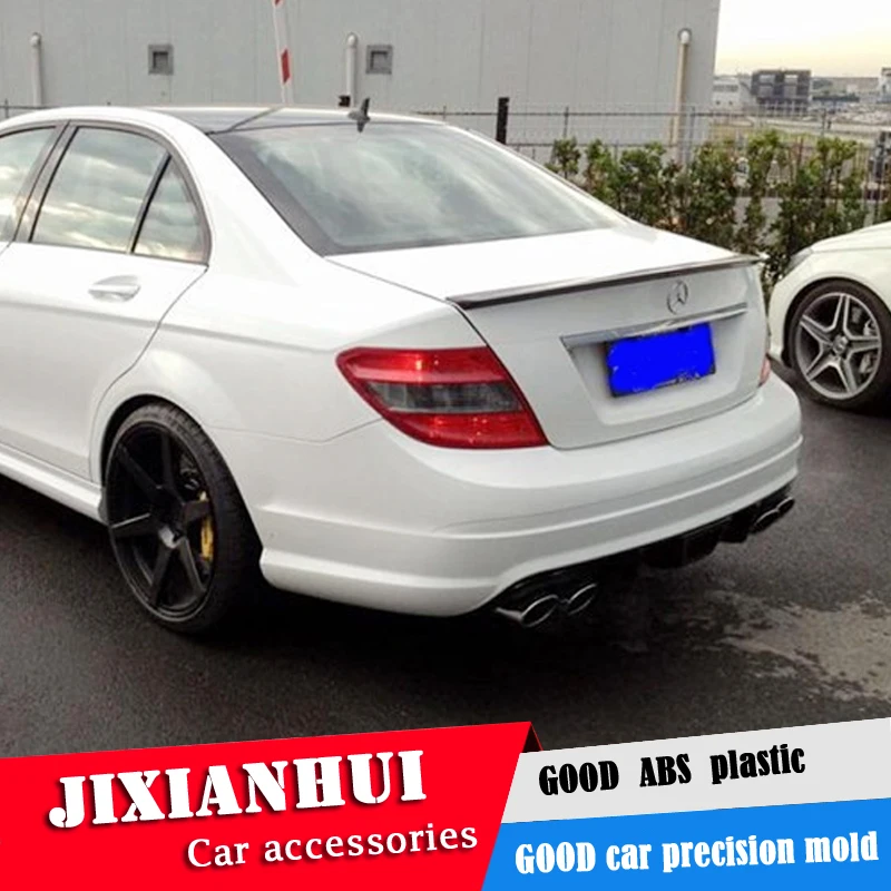 Спойлер для W204 2008 2014 Mercedes Benz C class C180 C200 спойлер из АБС пластика Автомобильный