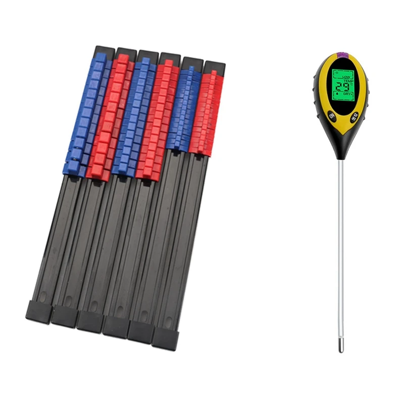 

6Pcs Industrial Abs Socket Wrenchs Holder & 1x 4 in 1 Soil PH Meter Tester Soil Tester PH Moisture Meter