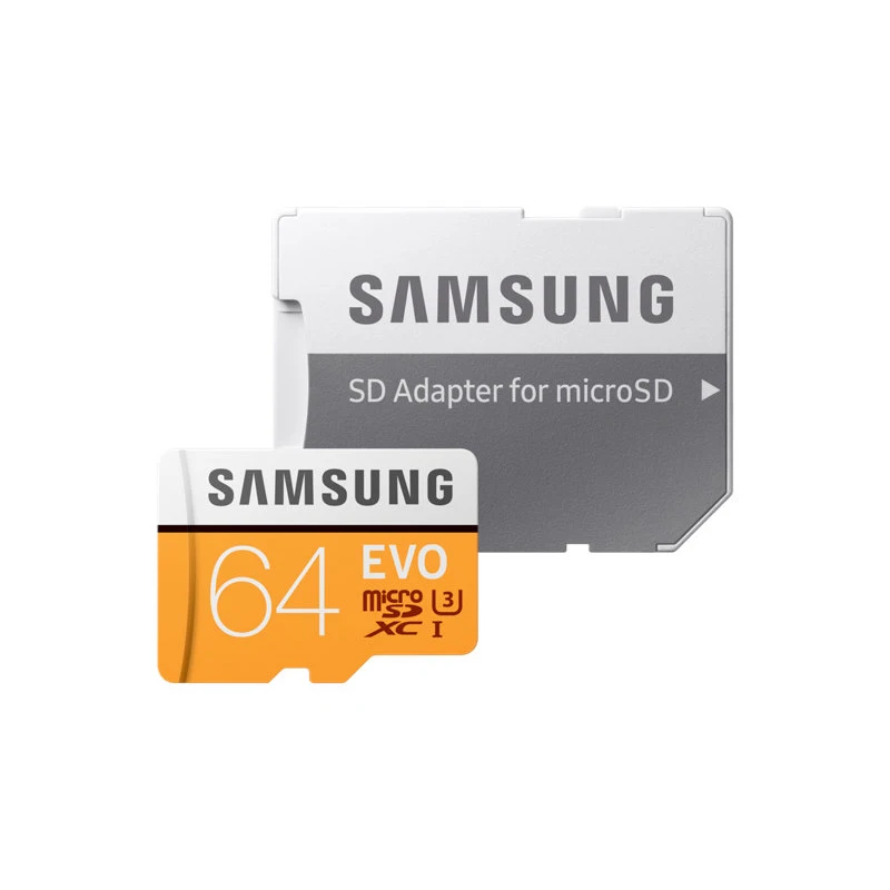 

SAMSUNG Memory Card Micro SD EVO 32GB microSDHC 64GB 128GB microSDXC USH-I C10 U3 4K TF Card with Adapter for Smartphone Tablet