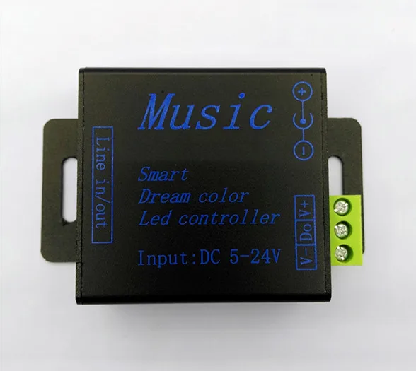 DC5V-24V SPI music controller RGB Smart dream color to control 250pixels for 5050 ws2811 ws2812b led strip modules strings | Лампы и