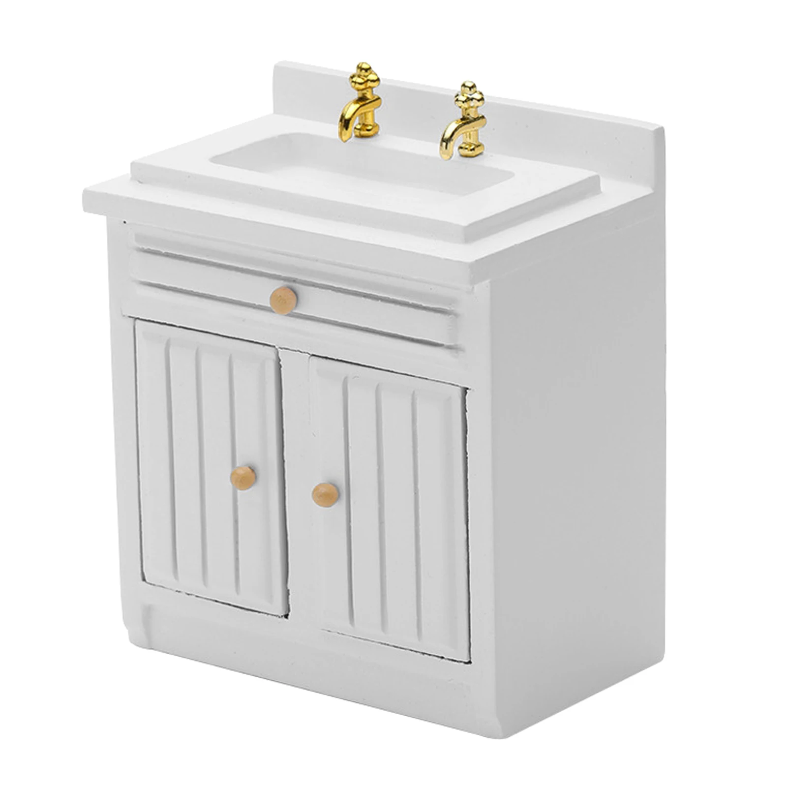 

1/12 Scale Dollhouse Miniature Furniture Kitchen Fruit Sink European Kitchen Playset Kids Great Gift