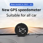 Новинка 2021, автомобильный проектор HUD G1, дисплей на лобовом стекле, GPS, электроника, спидометр, проектор 2,6 дюйма, Автомобильные диагностические инструменты, умные гаджеты с сигнализацией