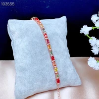 Natural Sapphire Bracelet for women Elegant S925 Silver Fine Jewelry Top Quality Real Blue Sapphire Gemstones Certificate