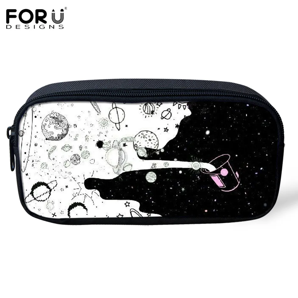 FORUDESIGN/Outerspace Прохладный Млечного Пути Картины для дети молния карандаш Чехол для мальчиков Школьные Рюкзаки Большая Ёмкость ручка сумка для хранения коробок - Цвет: 9