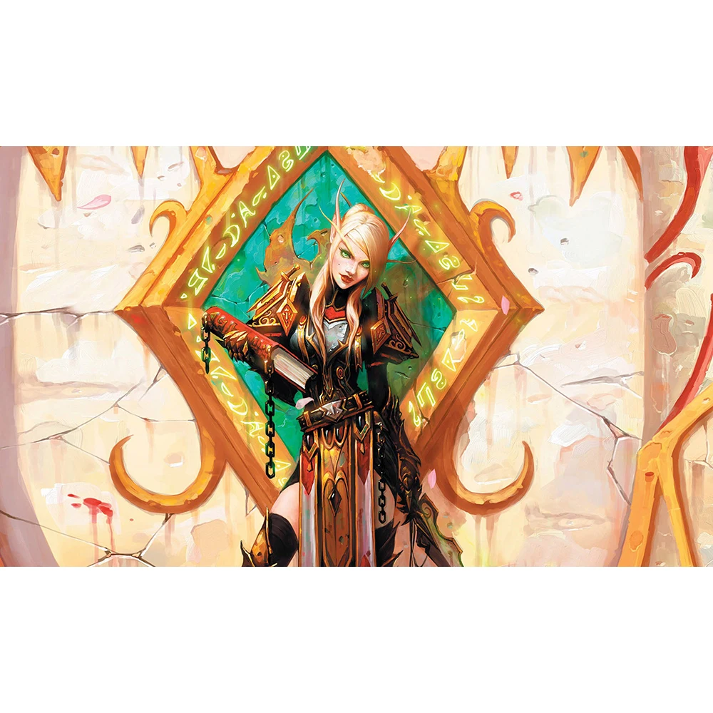 Настольная подставка толщиной 2 мм лучшего качества игровой коврик WOW крови elf