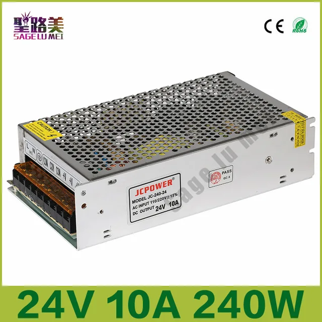 Универсальный Регулируемый светодиодный трансформатор AC110V 220V к DC24V 1A 2A 3A 5A 10A 15A 20A